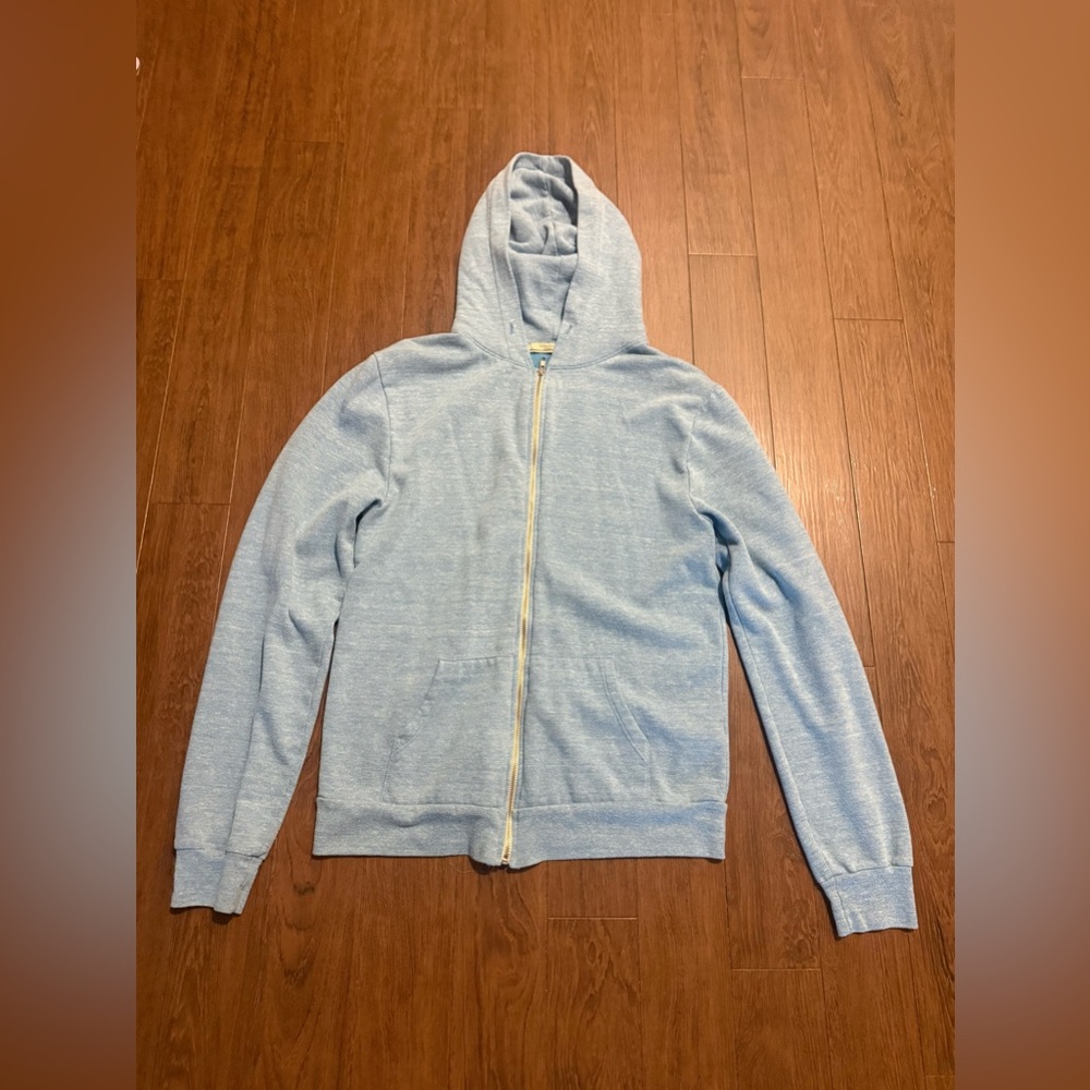 Fleeced zipper hoodie